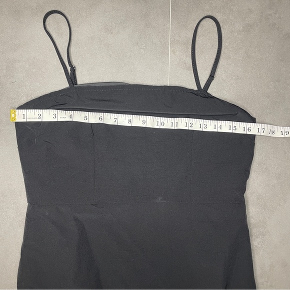 Black Ruched Sleeveless Maxi Dress‎ With Cargo Pockets - Picture 5 of 6